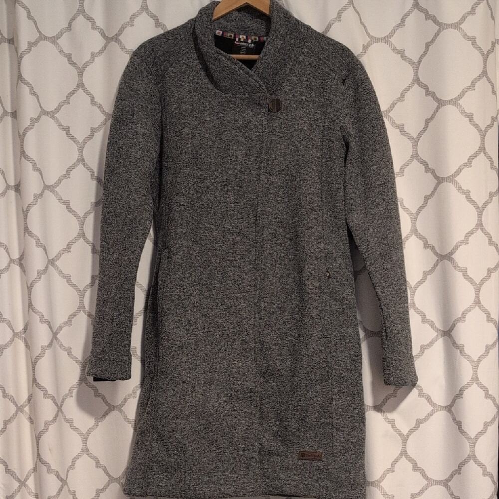 SHERPA Lhamu Jacket Gray Long Coat Large